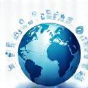 Icon representing climate risk assessment analysis.