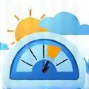Icon representing weather forecast precision.